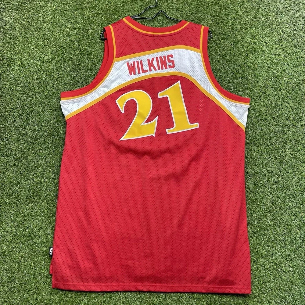 Vintage Hardwood Classics Atlanta Hawks Jersey Mens 3XL #21 Dominique Wilkins
